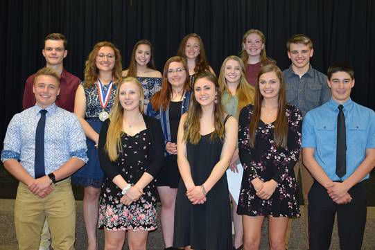 Hustisford High School holds awards banquet